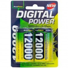 AccuPower AP12000-2 D/Mono/LR20 NiMH battery 2 pcs.